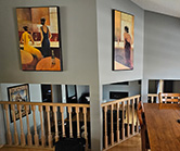 Railing to lower level before renovation
